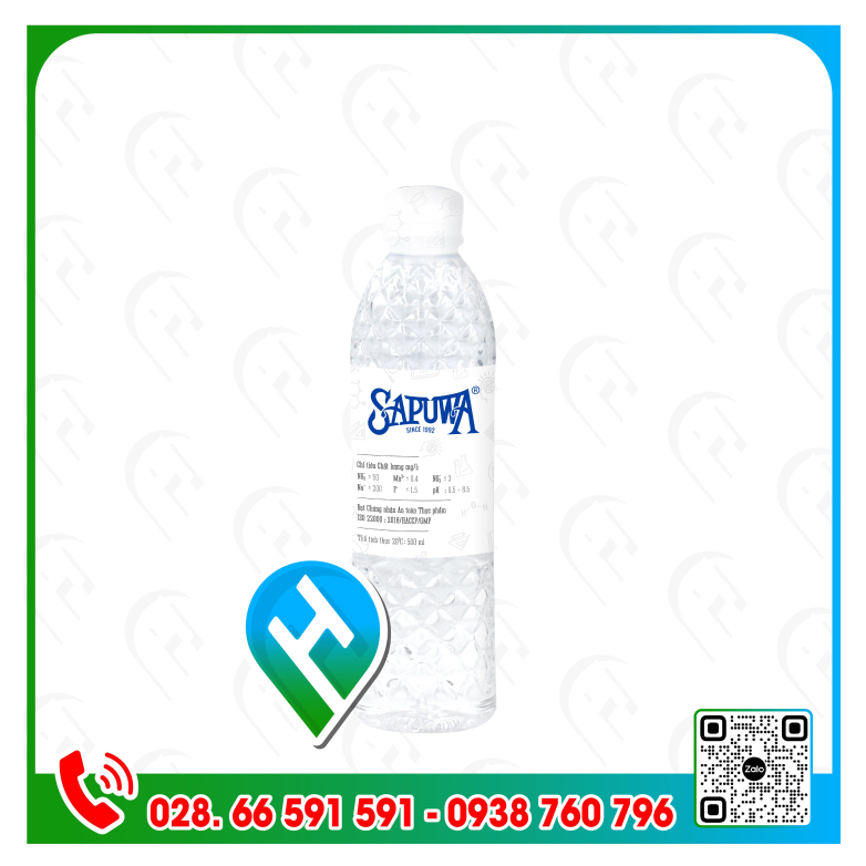 Nước Uống Tinh Khiết Sapuwa Chai 500ML 